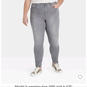 Women's High-Rise Skinny Jeans -Universal ThreadM Light Gray 16 Short